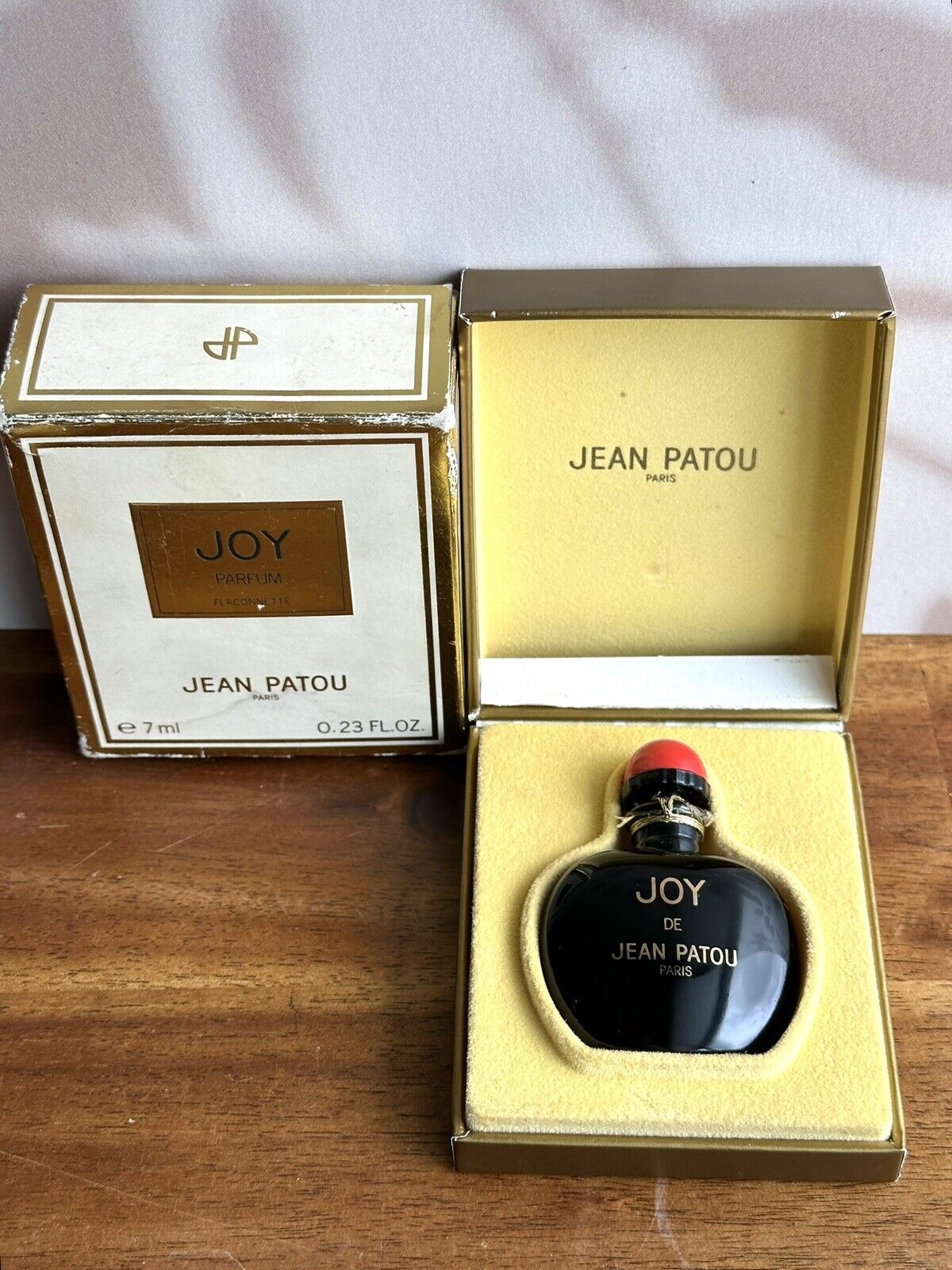 Vintage JEAN PATOU JOY Pure Perfume Parfum Splash Unopened Bottle Collectible