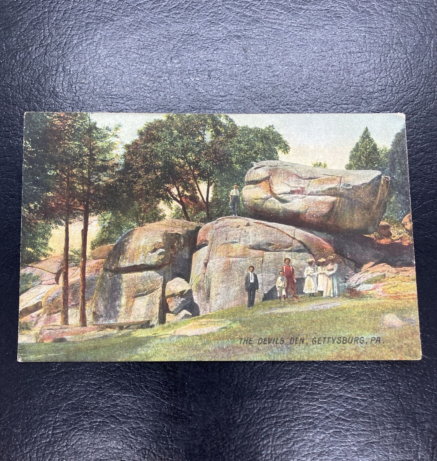 Gettysburg PA Devils Den To Talmage Pennsylvania Civil War Postcard Unposted
