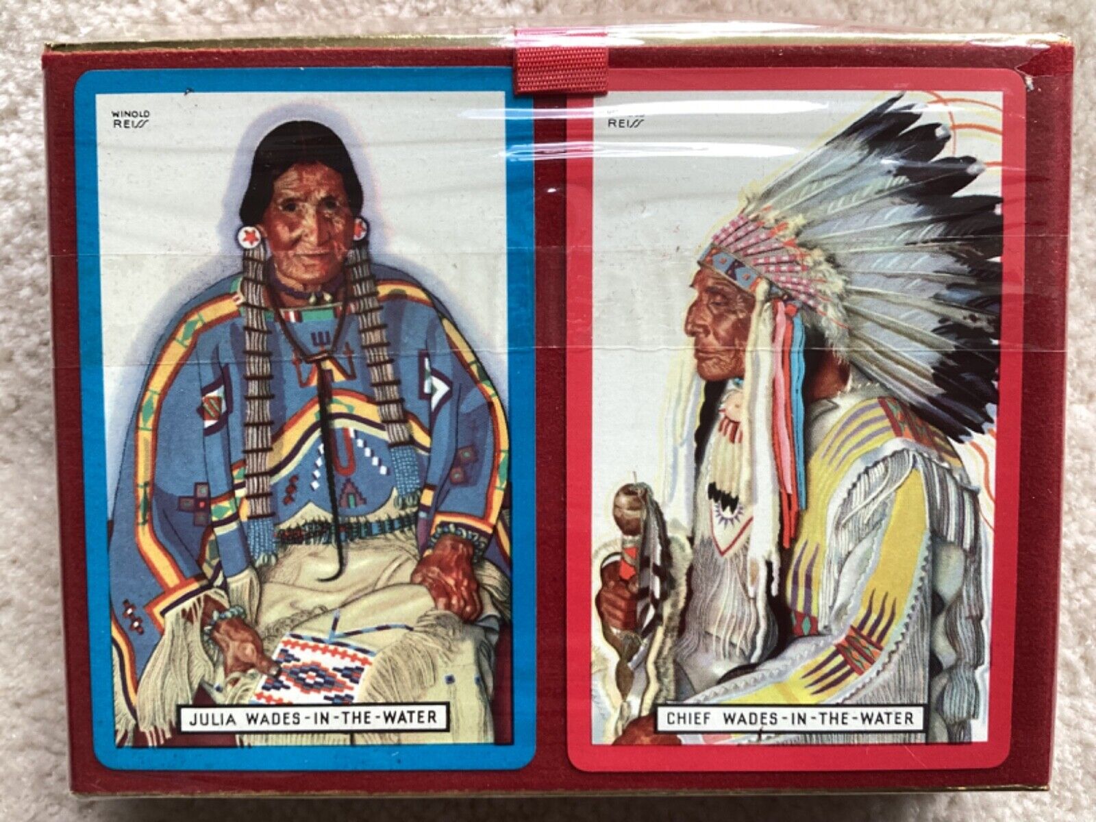 2 Sets Unopened Great Northern Railway Playing Cards, Native American Art, Reiss