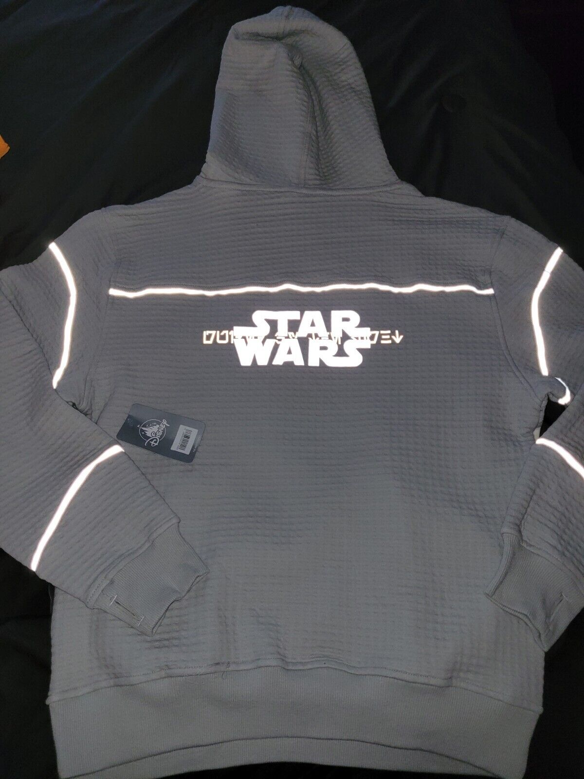 D23 expo Disney Star Wars reflective hoodie ashley eckstein guided by light smal