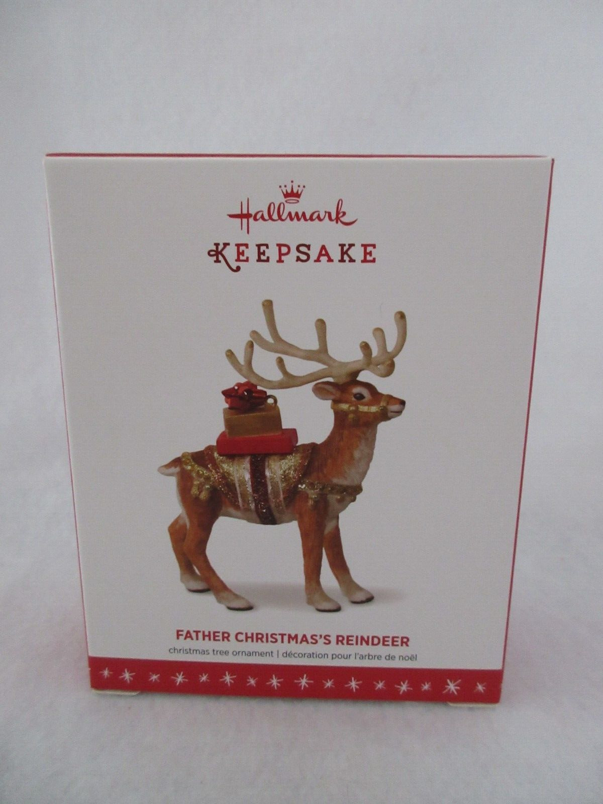 Father Christmas Reindeer Hallmark 2016 Ltd Ed Ornament QXE3141 - NIB