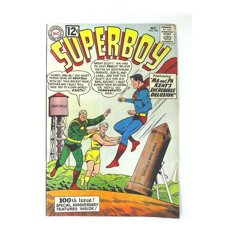 Superboy (1949 series) #100 in Fine minus condition. DC comics [x&