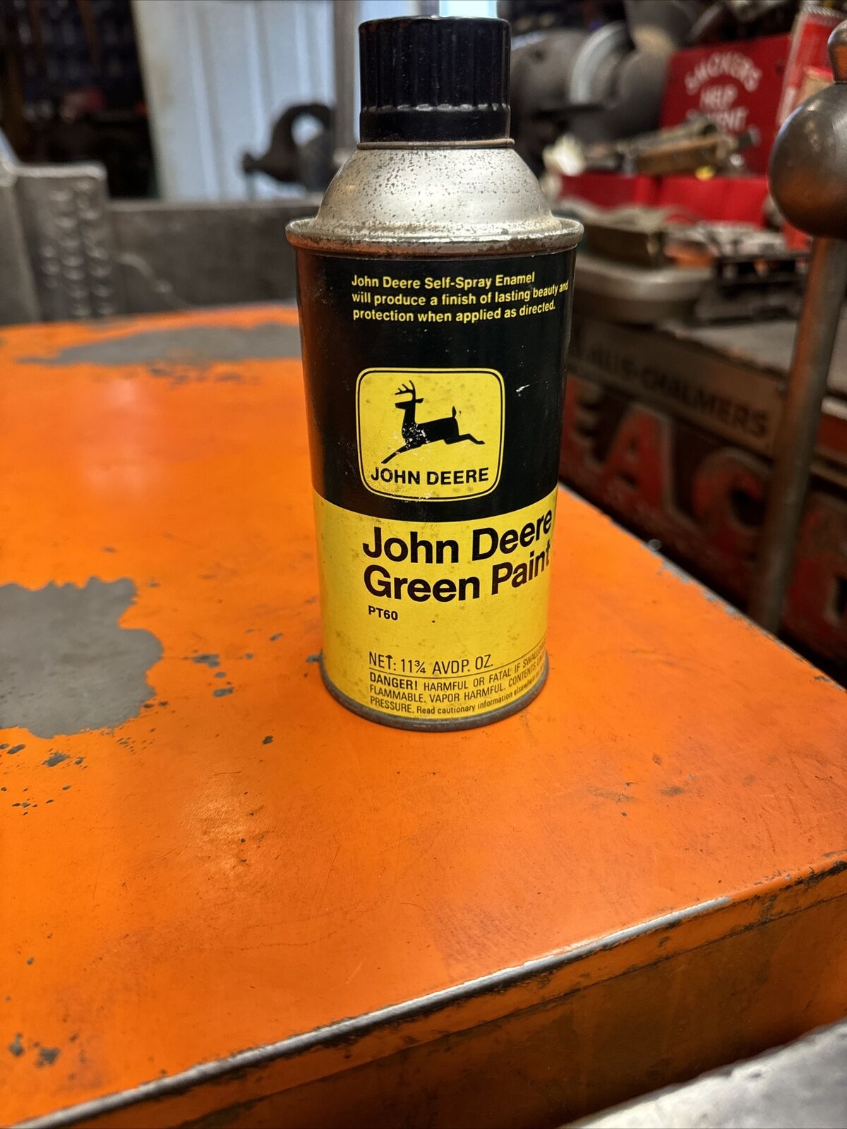 Vintage John Deere Spray Paint Oil CanAdvertising Sign…