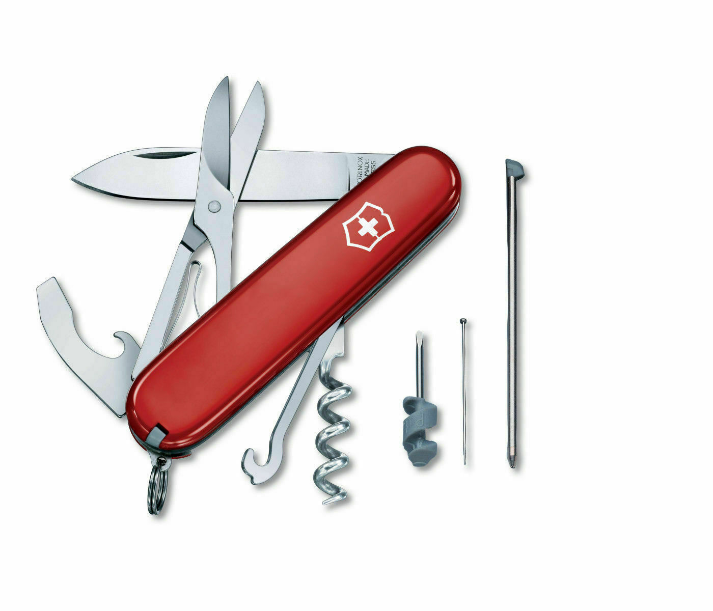 New Victorinox Swiss Army 91mm Knife  COMPACT  in Red   1.3405-X1  54941