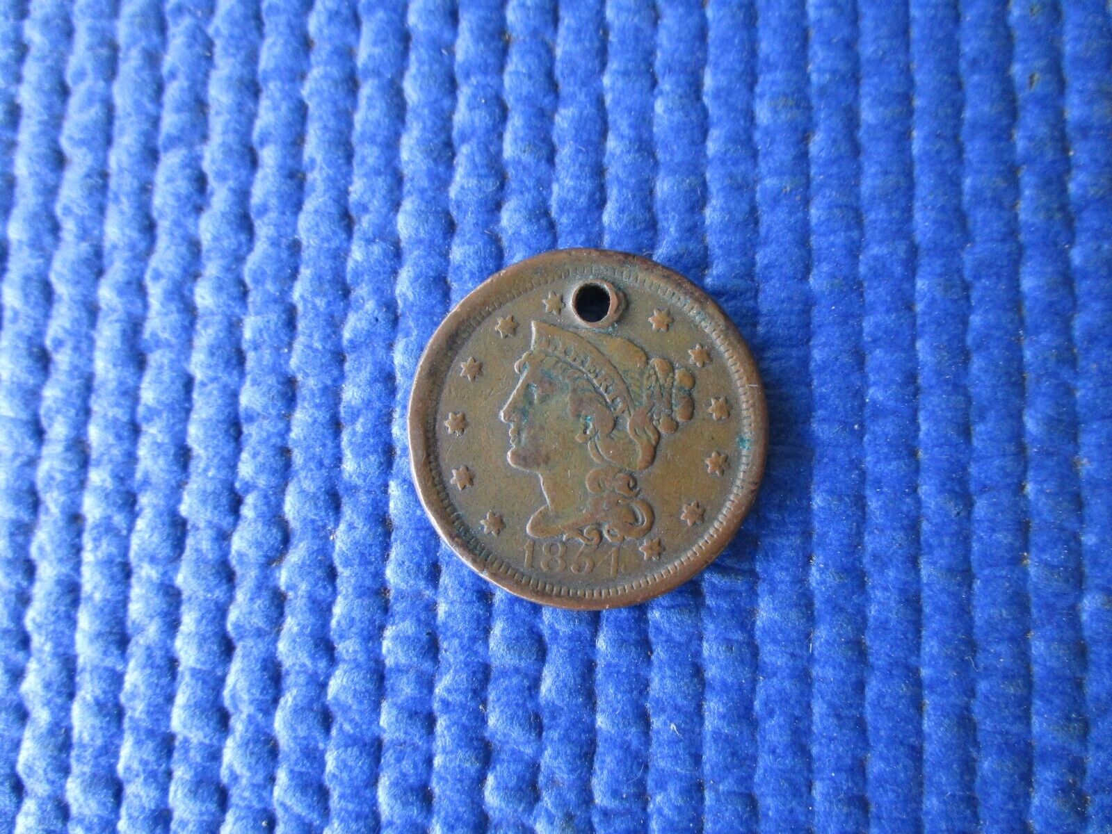 Antique Civil War Era Copper Large Cent Dated 1854