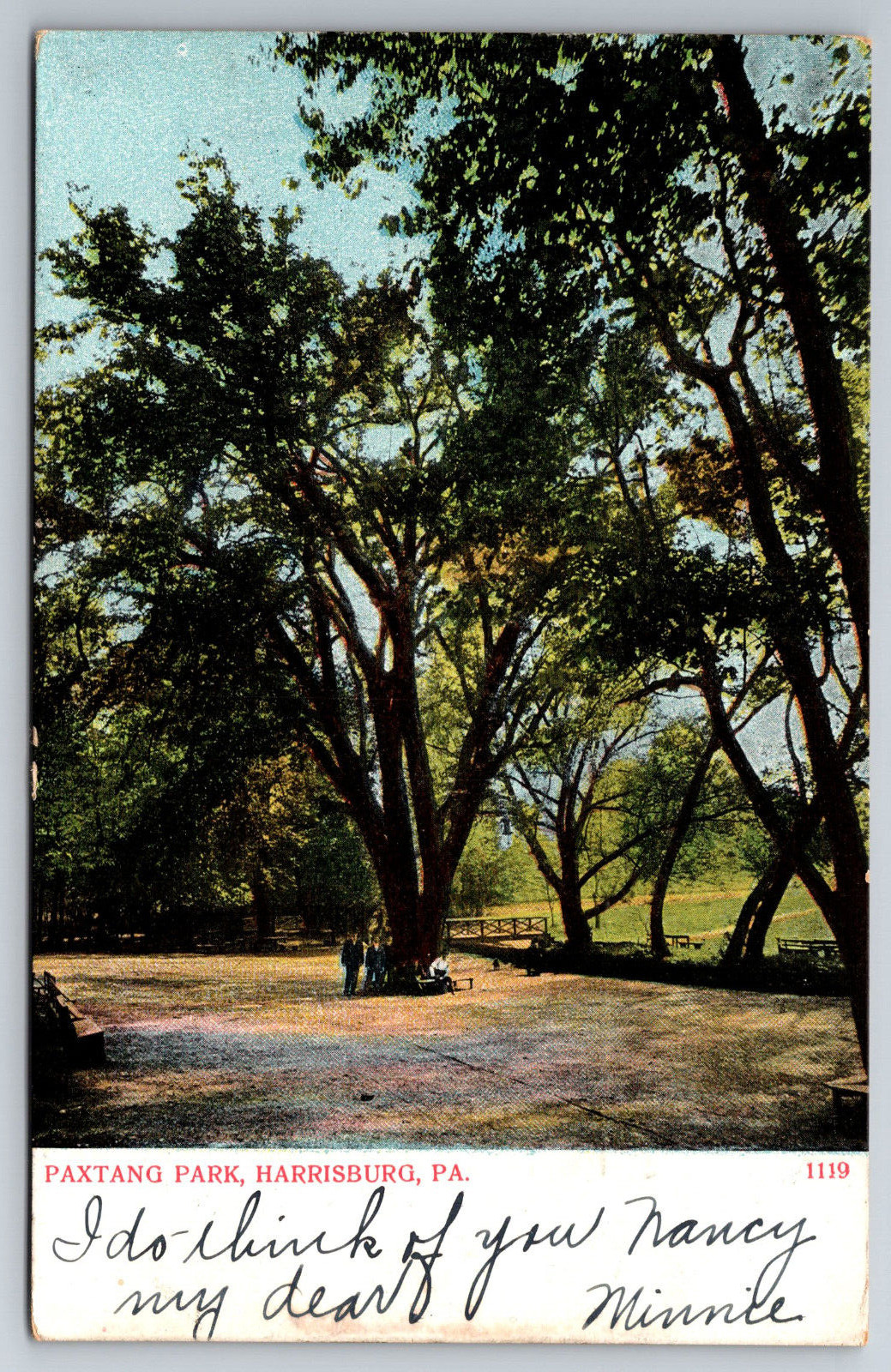 Vintage Postcard PA Harrisburg Paxtang Park c1906-2213