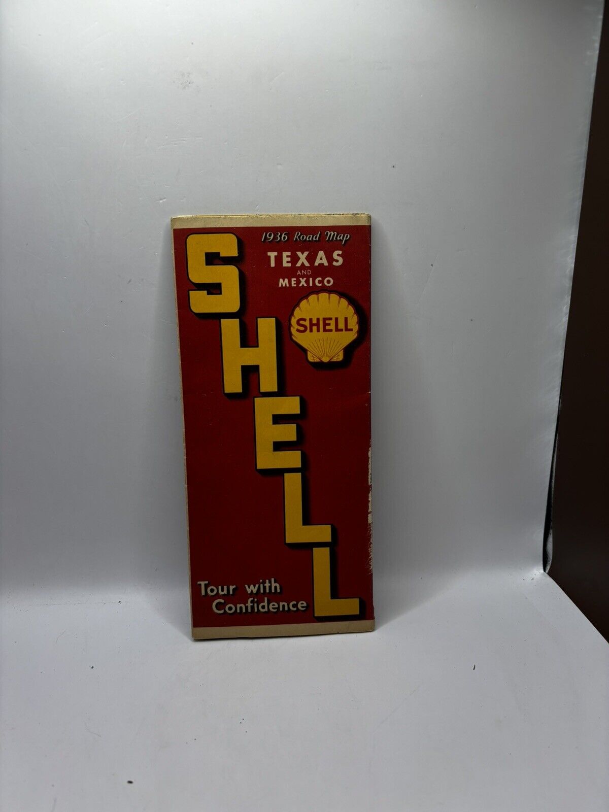 Vintage Shell Gas Station Official Texas Road Map 1960s Very Good Condition