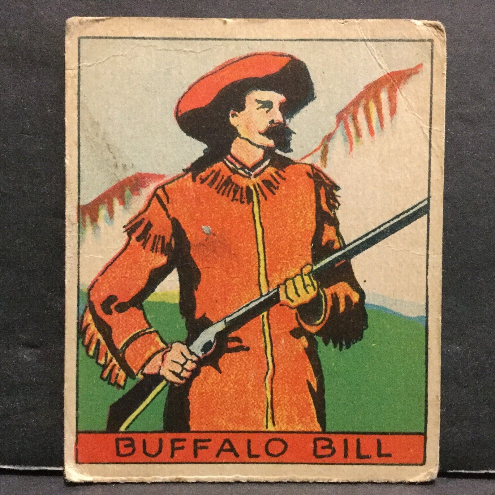 1930's R128-2 Western Strip Card Series of 48 #217 Buffalo Bill Sku1035B