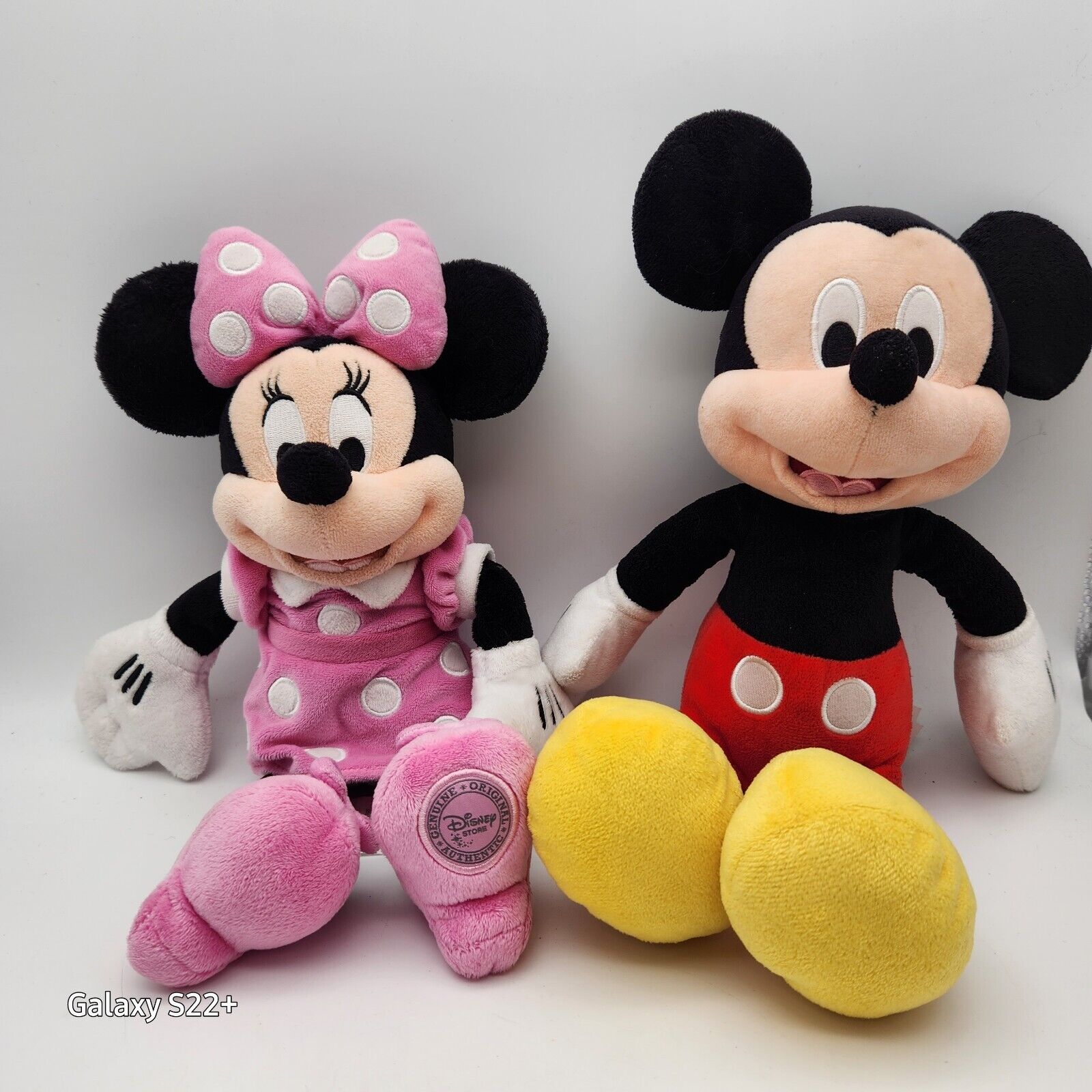 Disney Store Mickey Minnie Mouse  Plush Toy Polka dot 14\