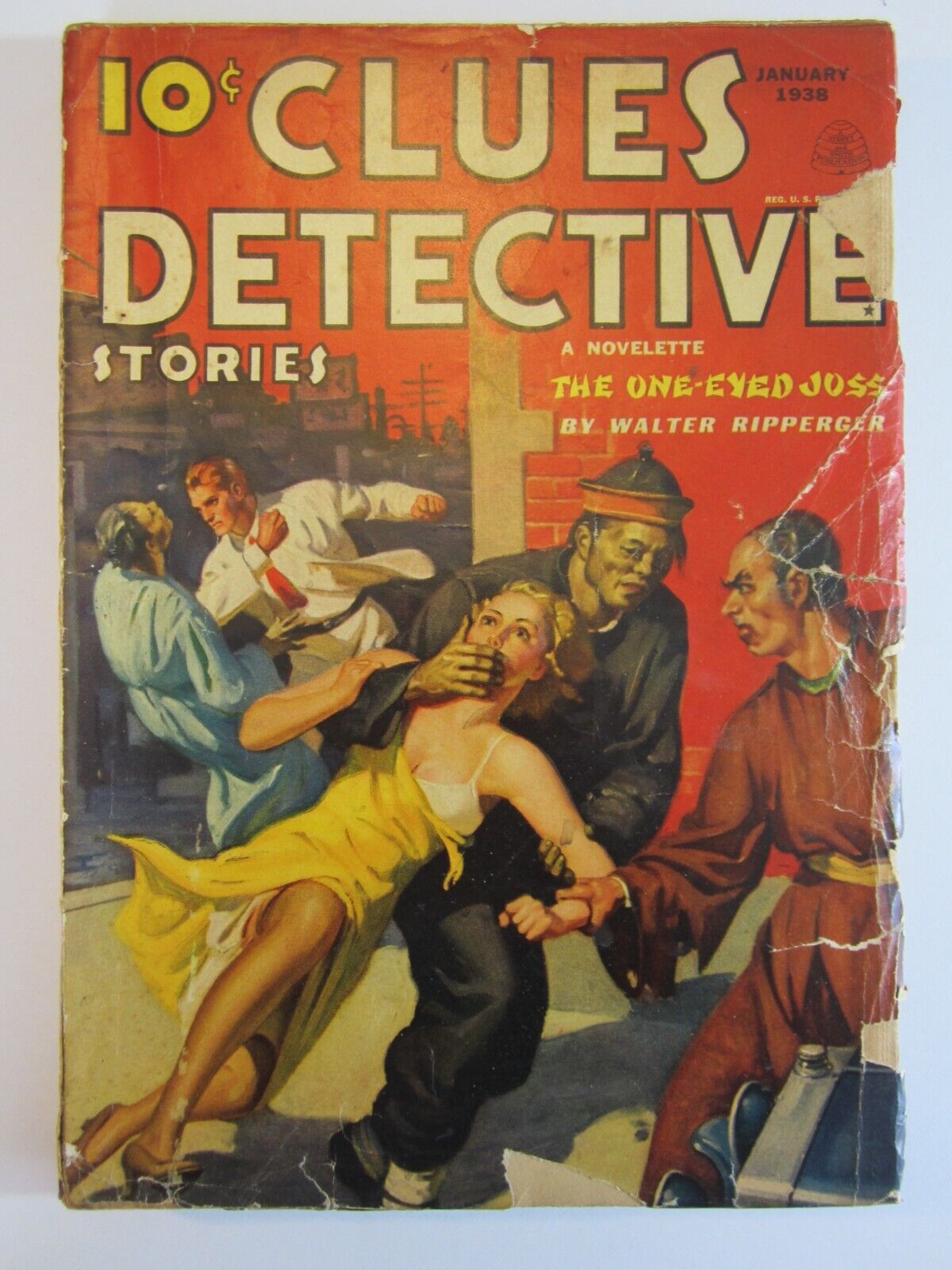 Clues Detective Stories Pulp v.39 #2, January 1938 GD