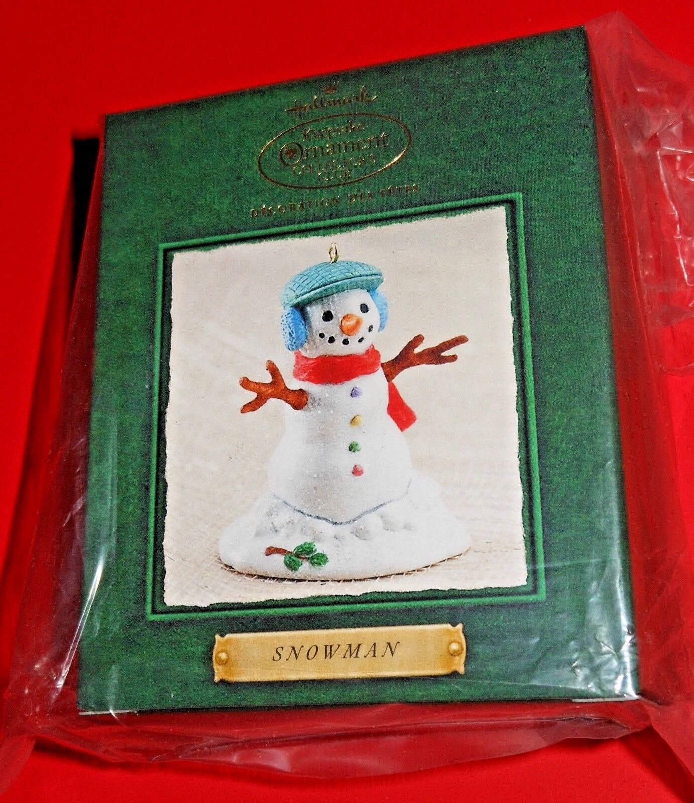 SALE ~ NEW Hallmark Keepsake Ornament Snowman Christmas Collectors Club 2002