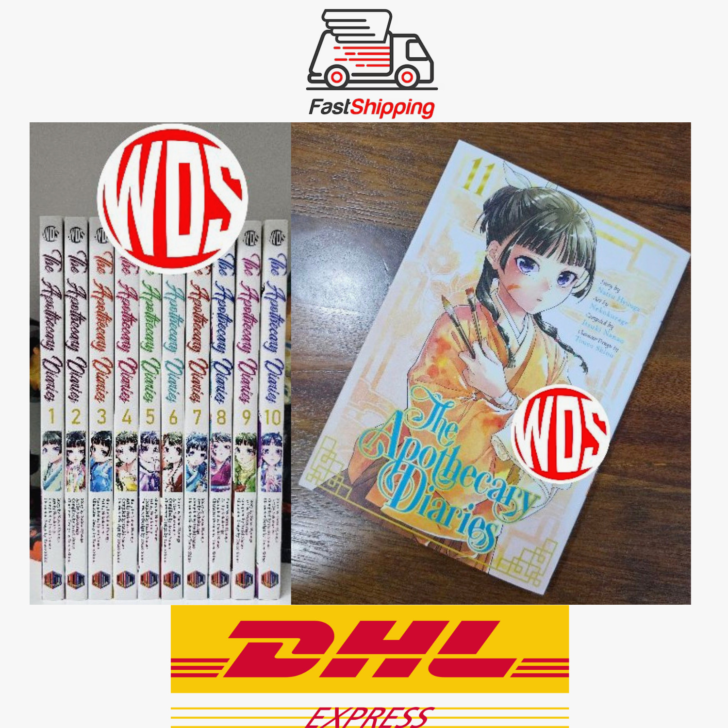 The Apothecary Diaries (English Light Novel) Vol 1-11 Set - DHL FAST SHIPPING