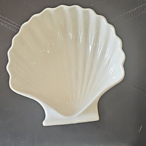 Scallop Scalloped Clam Shell Baking Dish Trinket Soap Dish Bathroom Beach Japan 
