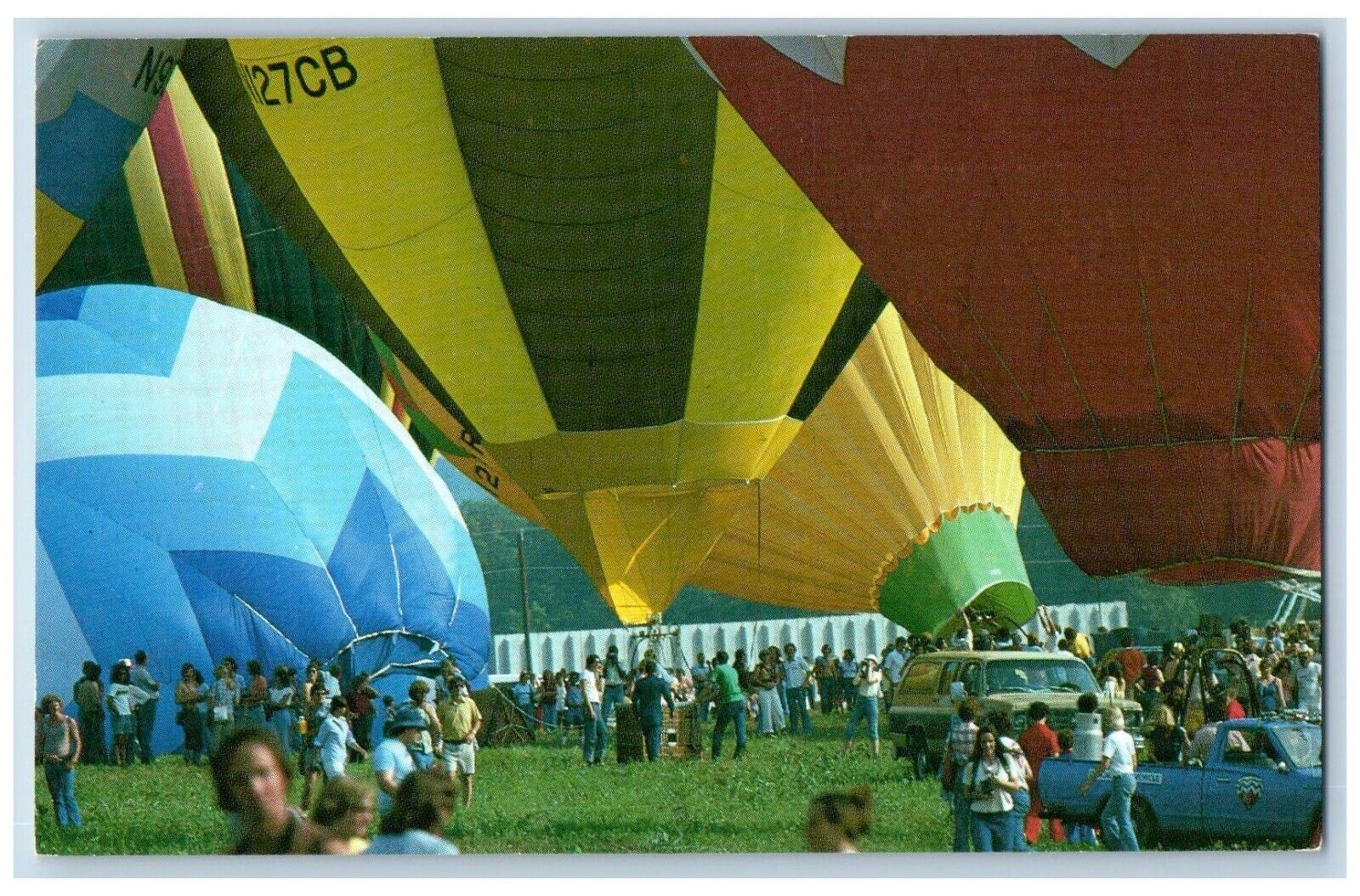 Bethlehem Connecticut CT Postcard Hot Air Sport Ballooning In The Northeast