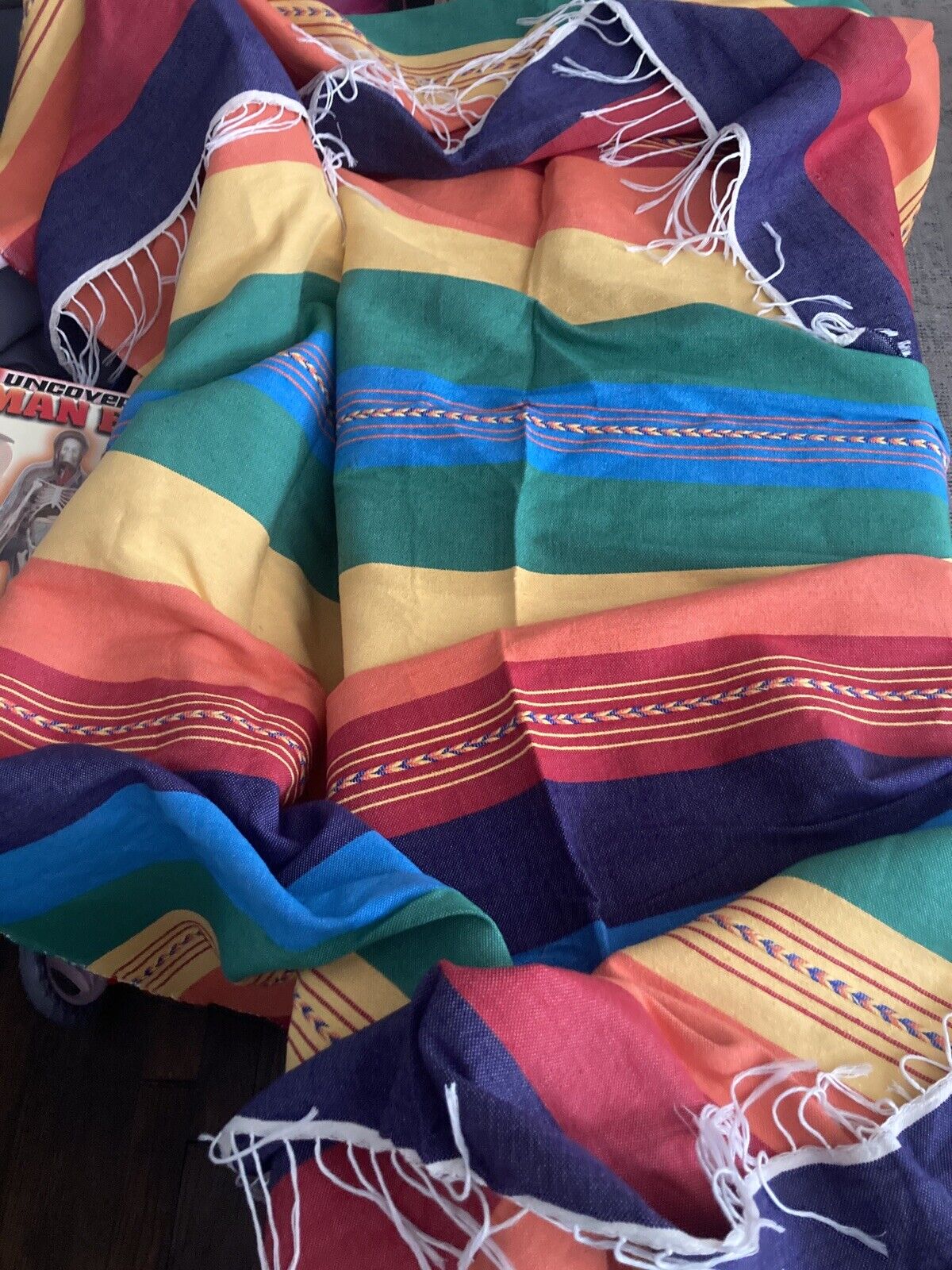 Southwest American Mexican Style Blanket 84”x 60” Navajo Aztec