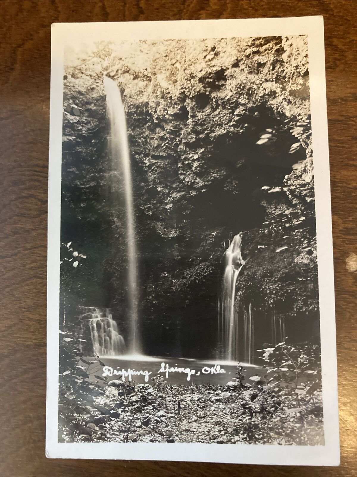 Dripping Springs Oklahoma OK RPPC Postcard 1929