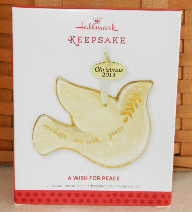 Hallmark ~ 2013 A Wish For Peace ~ Dove Keepsake Ornament