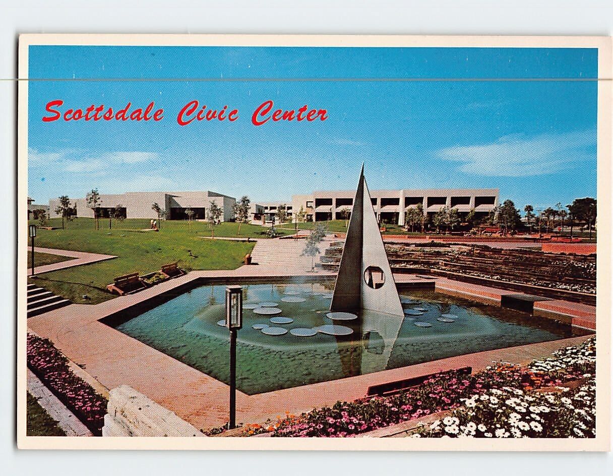 Postcard Scottsdale Civic Center Scottsdale Arizona USA