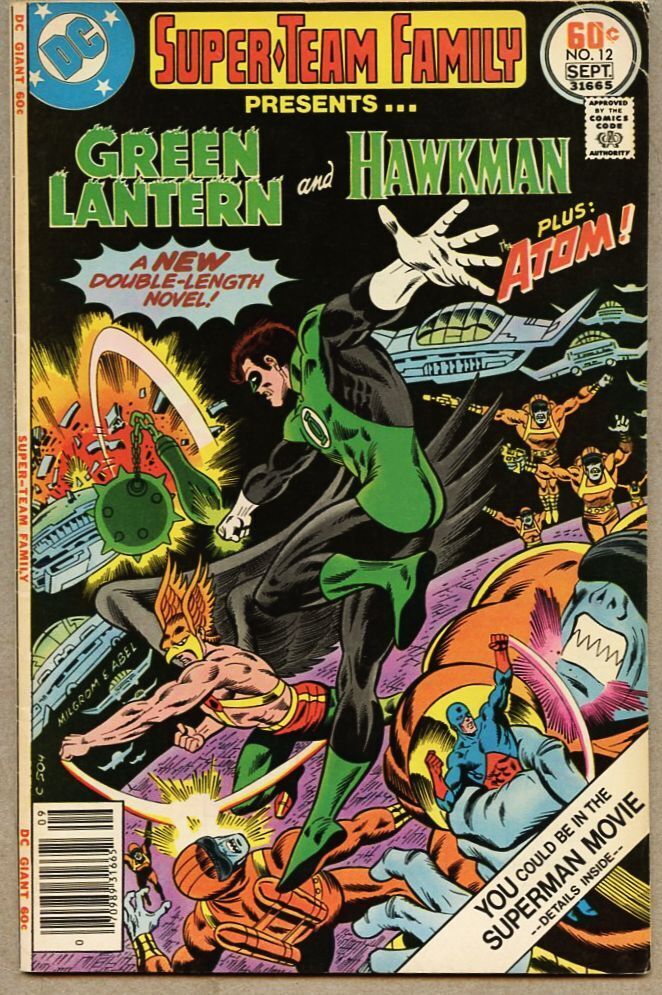 Super-Team Family #12-1977 vg/fn 5.0 Hawkman Atom Giant Size Green Lantern