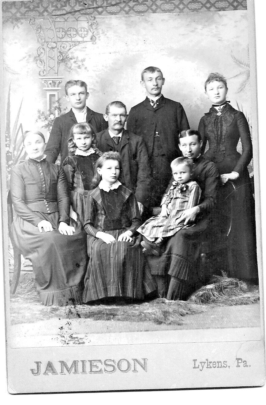 Antique Cabinet Family Photo Lykins, Penn. photo by Jamieson PA