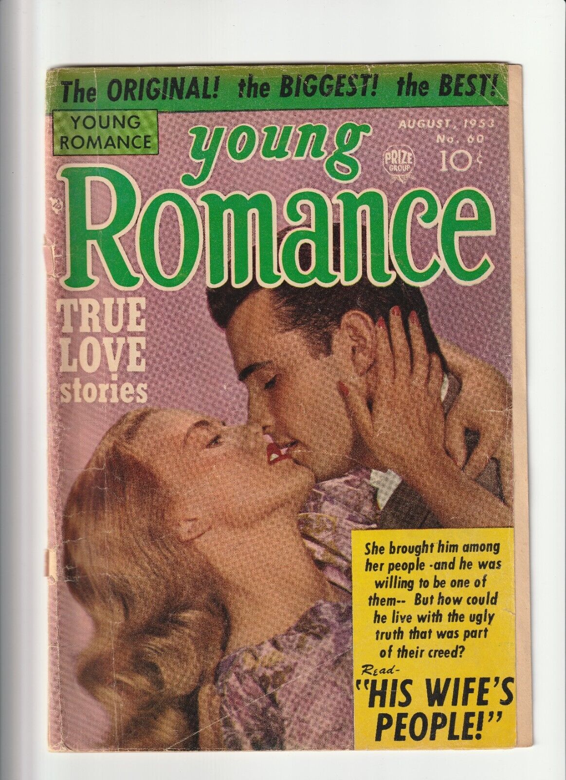 Young Romance v6 #12 (60) Feature Publications 1953  Photo Cover Kirby Art Fair