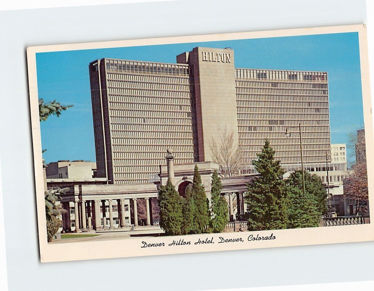 Postcard Denver Hilton Hotel Denver Colorado USA