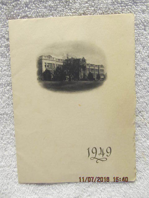 1949 Invitation Reitz Memorial High School Commencement Evansville IN Coliseum