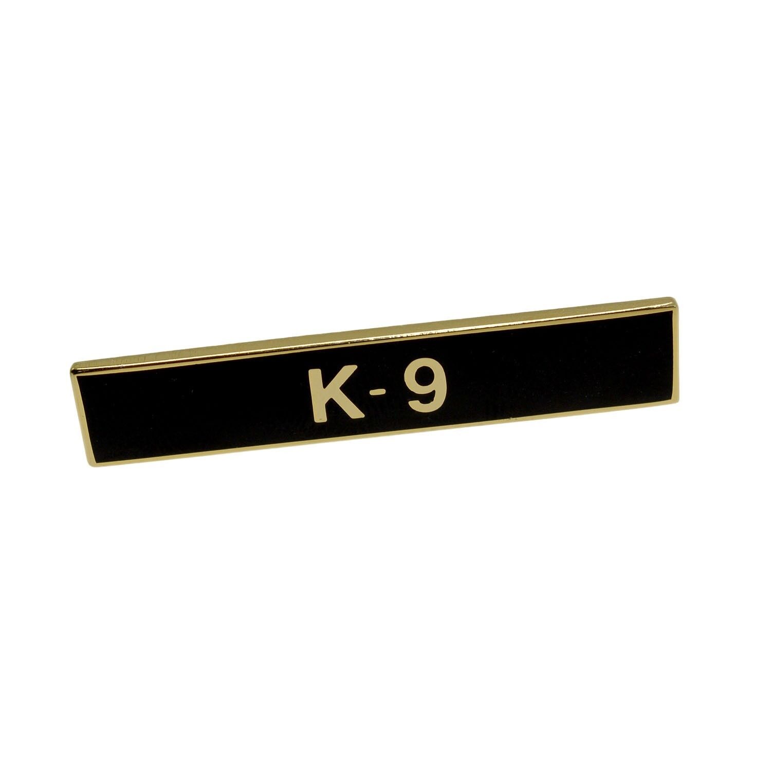 K-9 Citation Bar Canine Police Certification Merit Award Lapel Pin Gold