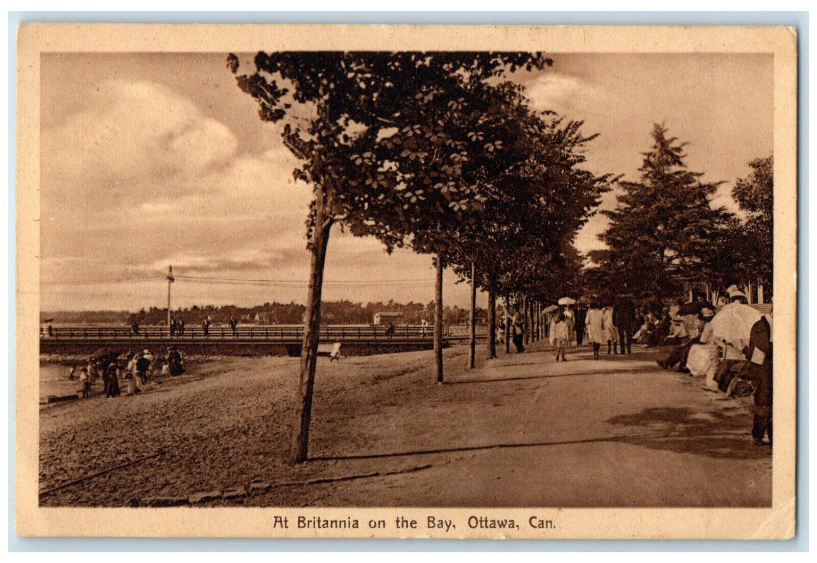 1912 At Britannia Bay Ottawa Ontario Canada Vintage Posted Postcard