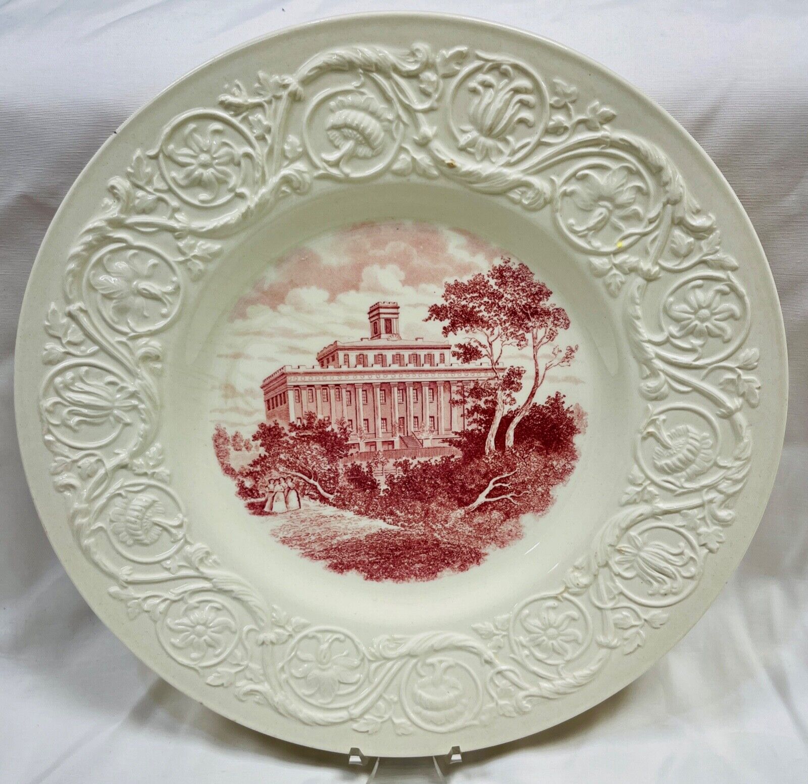Wedgwood Plate, Wesleyan, College for Women, Georgia; Centennial Year, 1936,