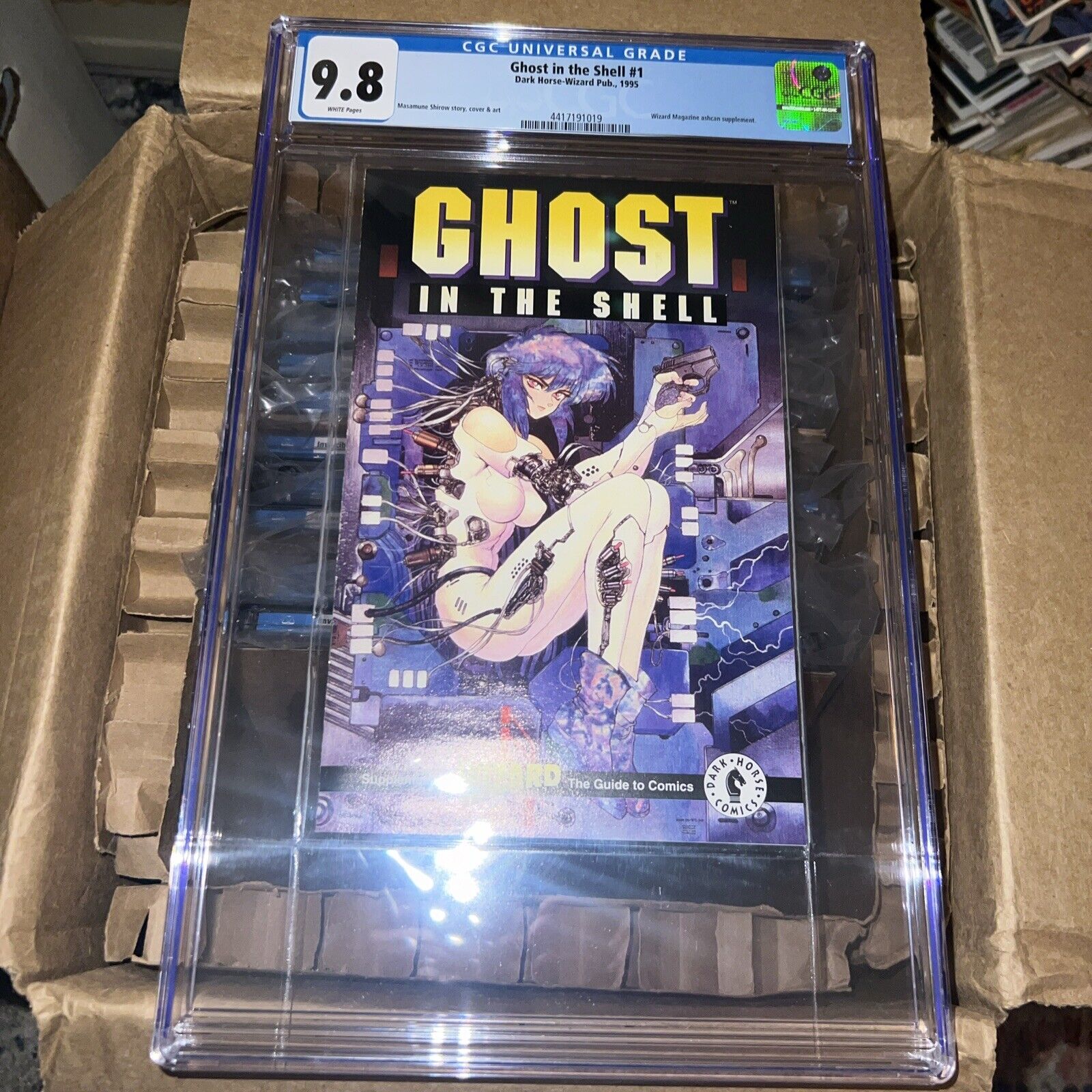 GHOST IN THE SHELL #1 CGC 9.8 Wizard Magazine ashcan supplement Masamune Shirow