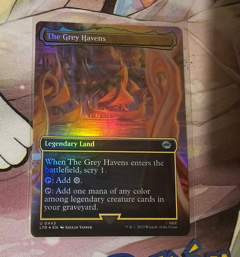 The Grey Havens *Ext Art Foil* Legendary Land • Lord Of The Rings MTG LTR 0443 U
