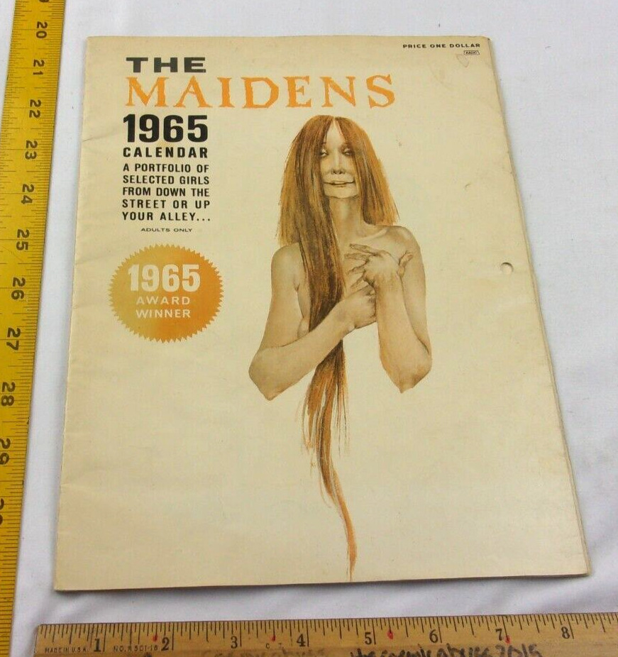 The Maidens 1965 calendar scary pin up art women Enrol Publishing