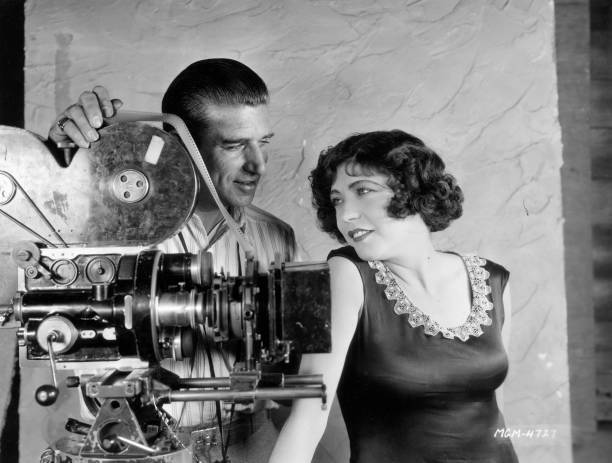 French actress Renee Adoree and MGM cameraman John Arnold besid- 1925 Old Photo