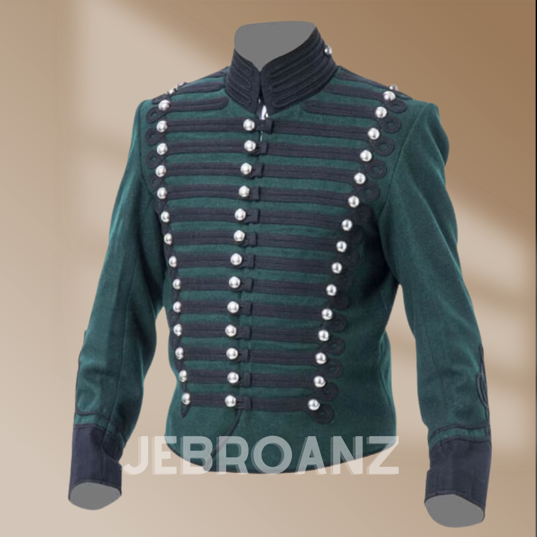 Napoleonic 95th rifles jacket , military hussar jacket, regency uniform jacket