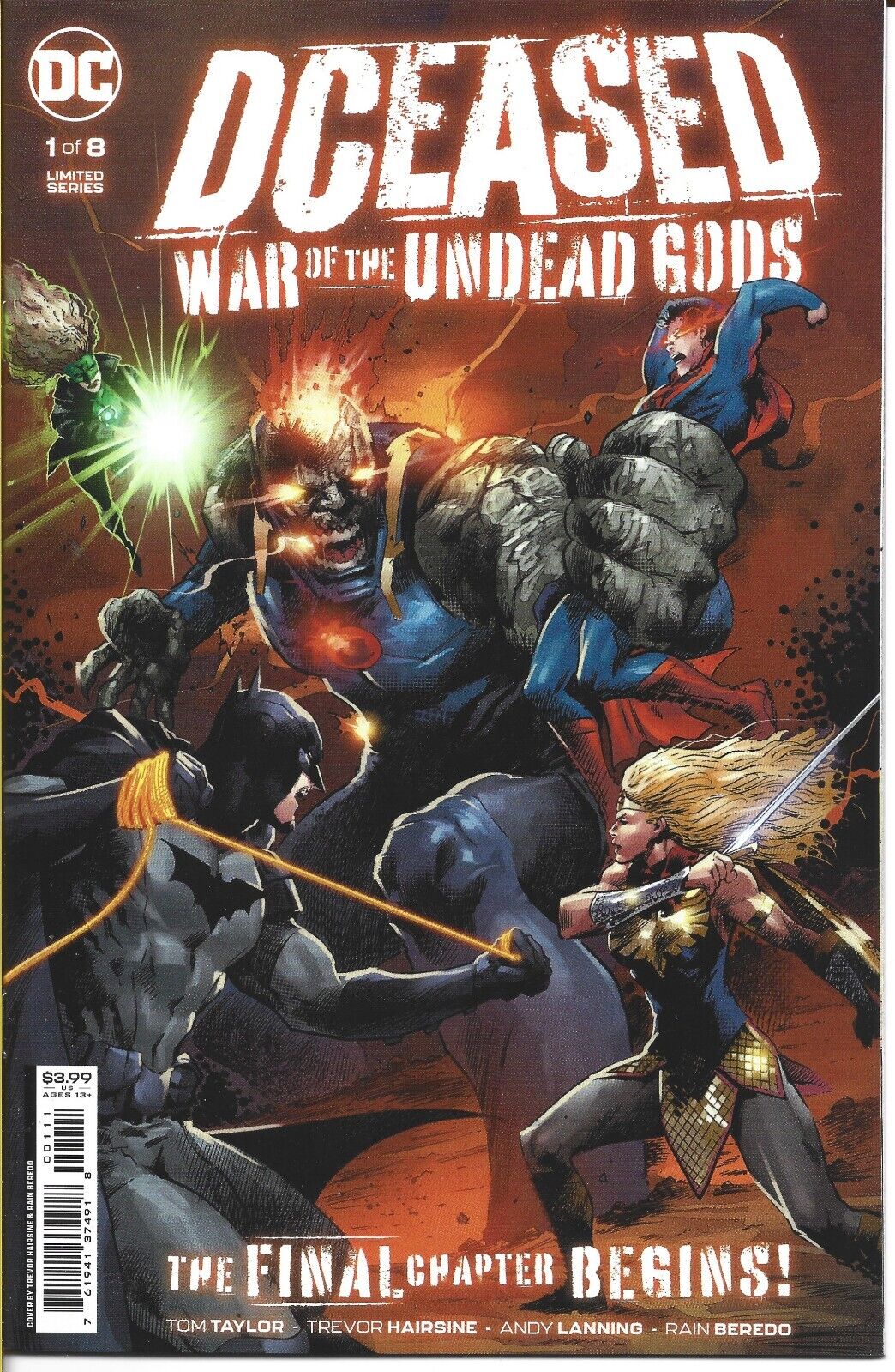 DCEASED WAR OF THE UNDEAD GODS #1 HAIRSINE VARIANT DC COMICS 2022 NEW UNREAD B/B