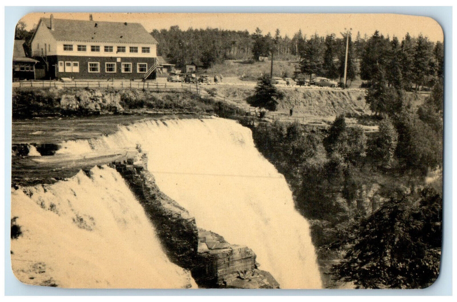 c1940's Water Falls Kakabeka Falls Ontario Canada Vintage Posted Postcard