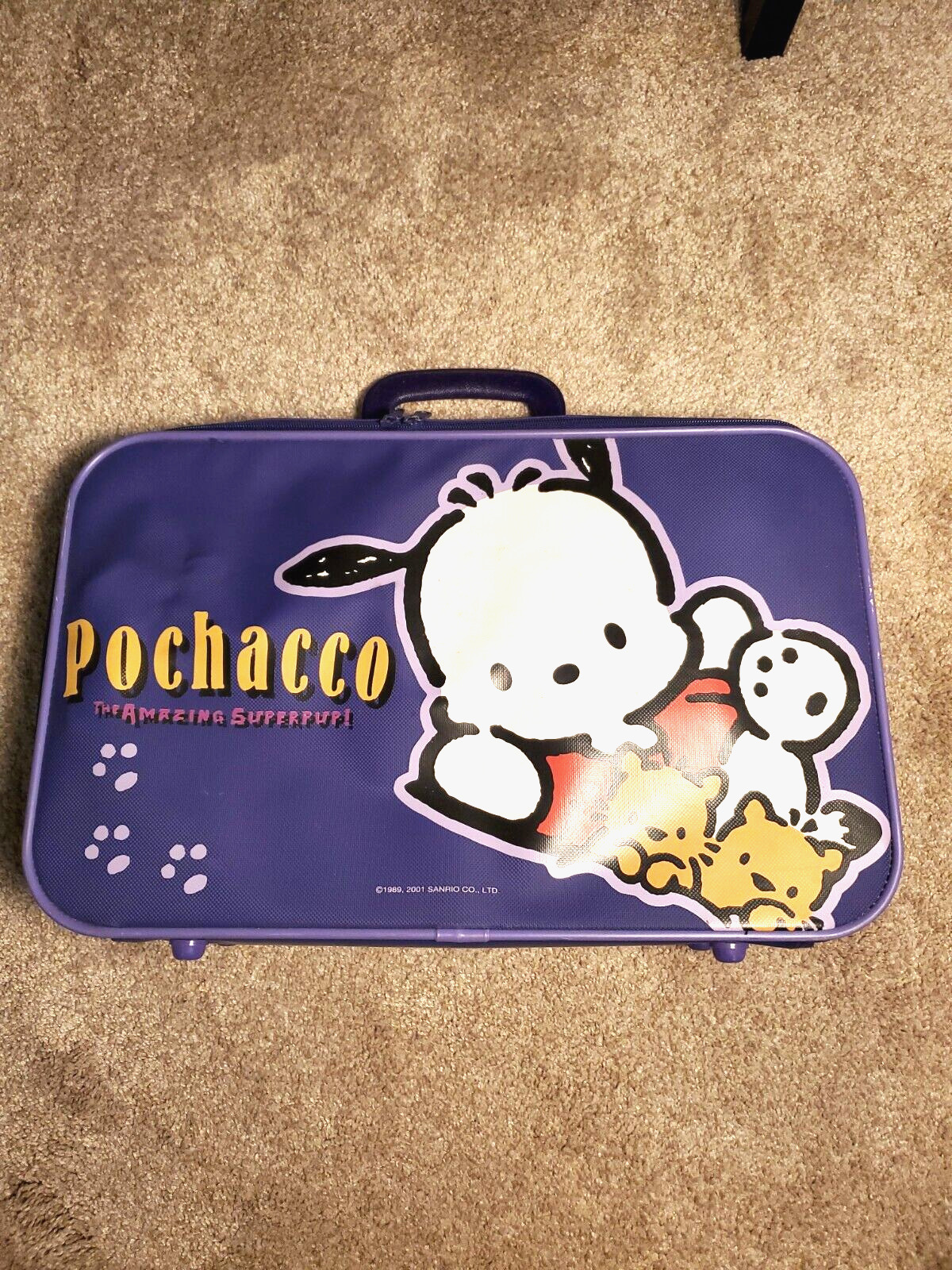 Vintage 2001 Sanrio Pochacco Suitcase Weekender