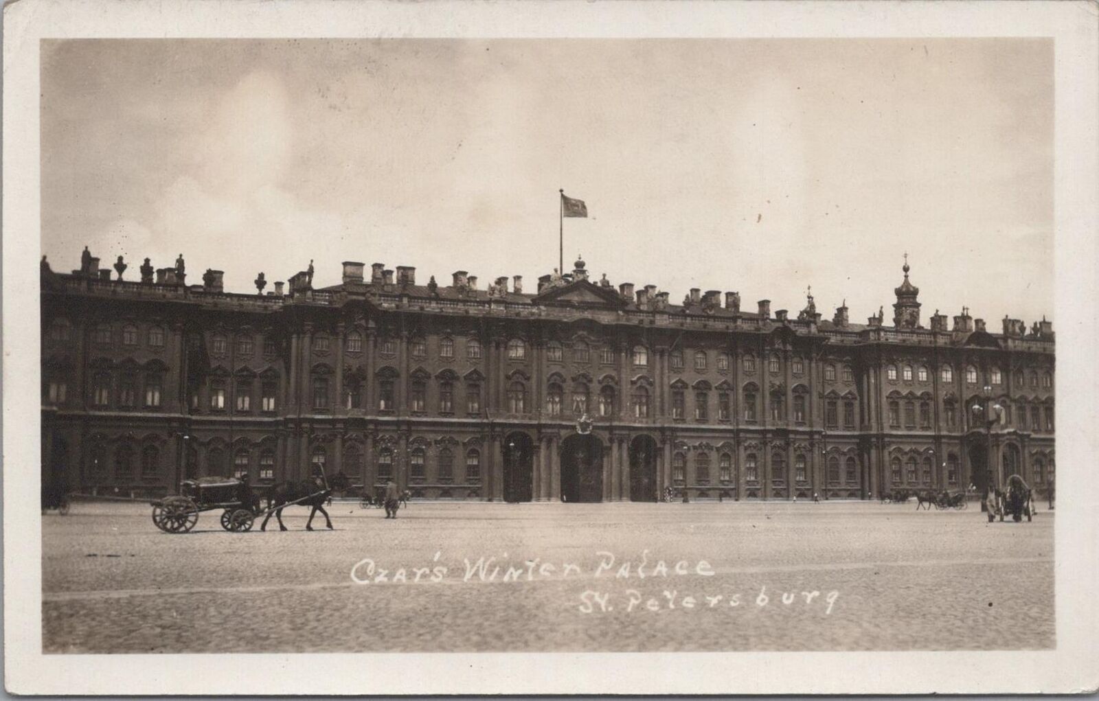 RPPC Postcard Czar's Winter Palace St  Petersburg  Russia 