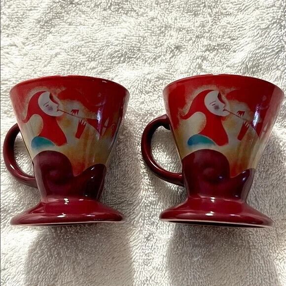 Vintage 1999 Linda Frichel Frangelico Suki Clown Design Cups