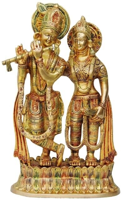 Brass Radha Krishna statue 7.5*3.5*12.8 Inch