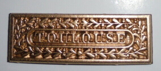 Peninsular War Army Gold Medal Clasp Ribbon Bar Wellington Toulouse Battle Spain