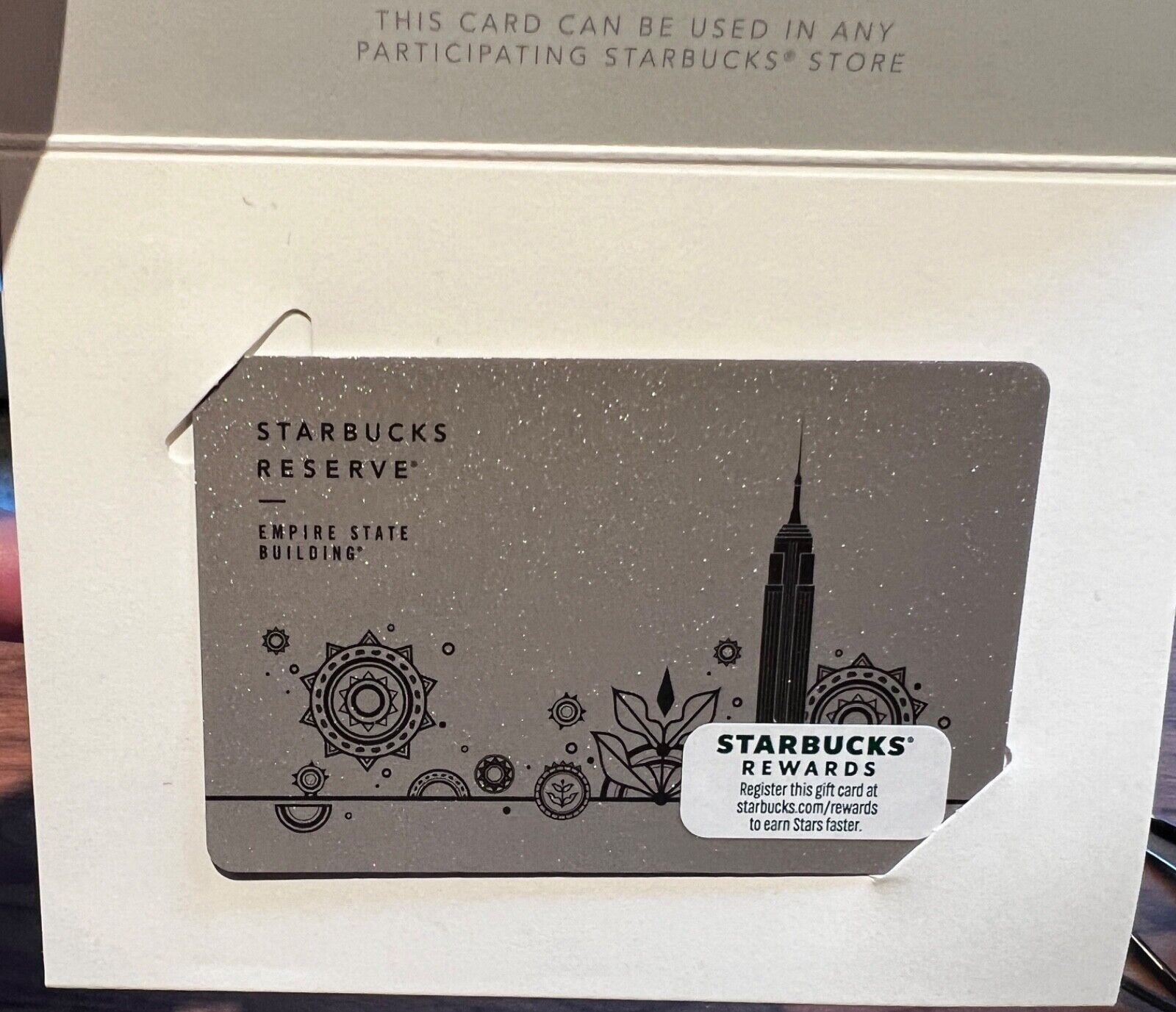 Starbucks New York City card reserve new