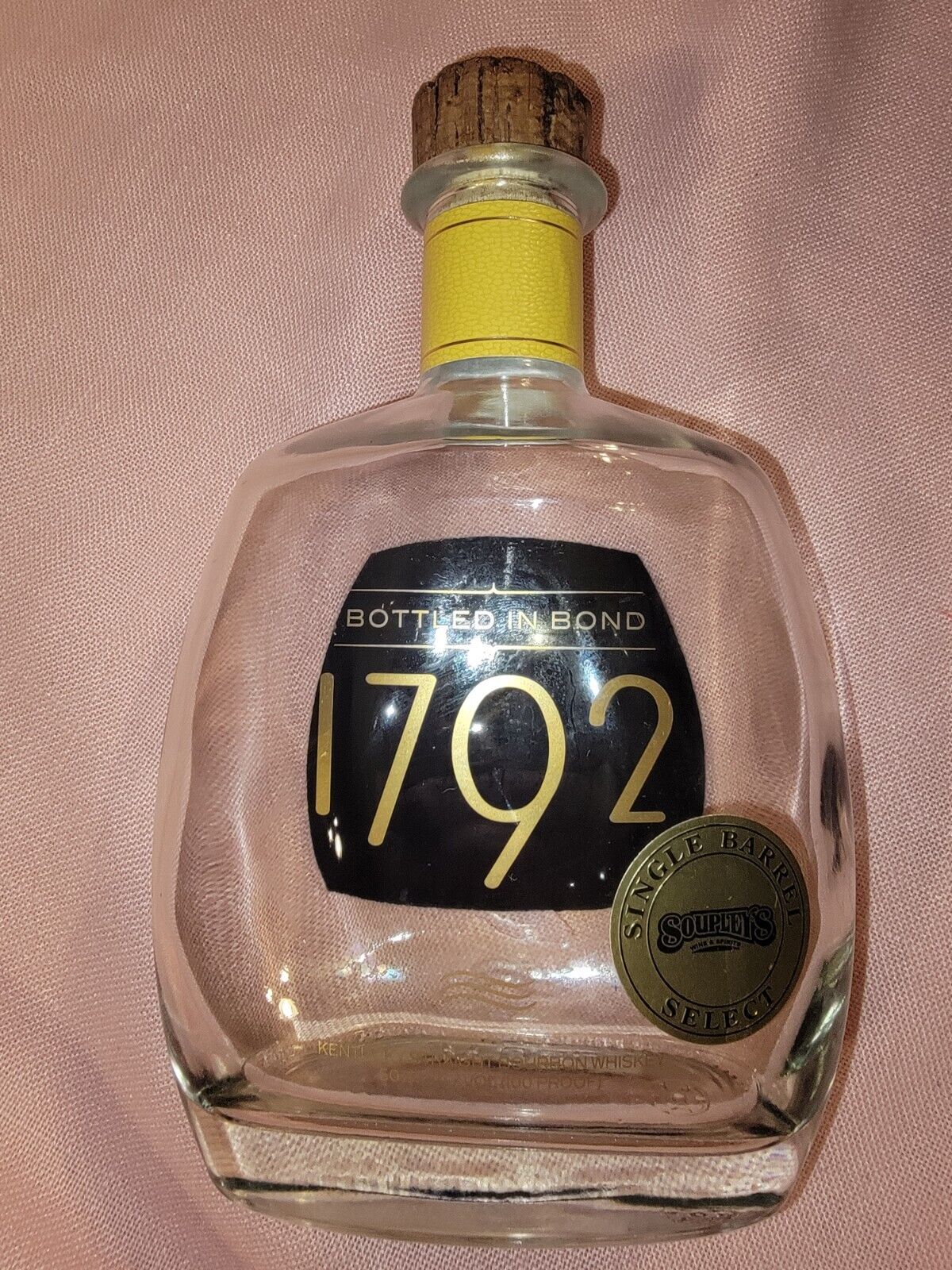 1792 Age Twelve Year Empty Bourbon Bottle Rare Project Bottle