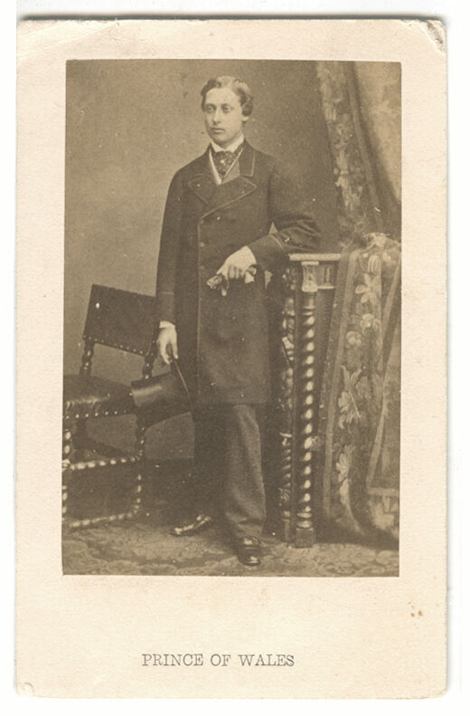 1862 CDV King Edward VII While Prince of Wales, Ghémar Frères, Bruxelles Royalty