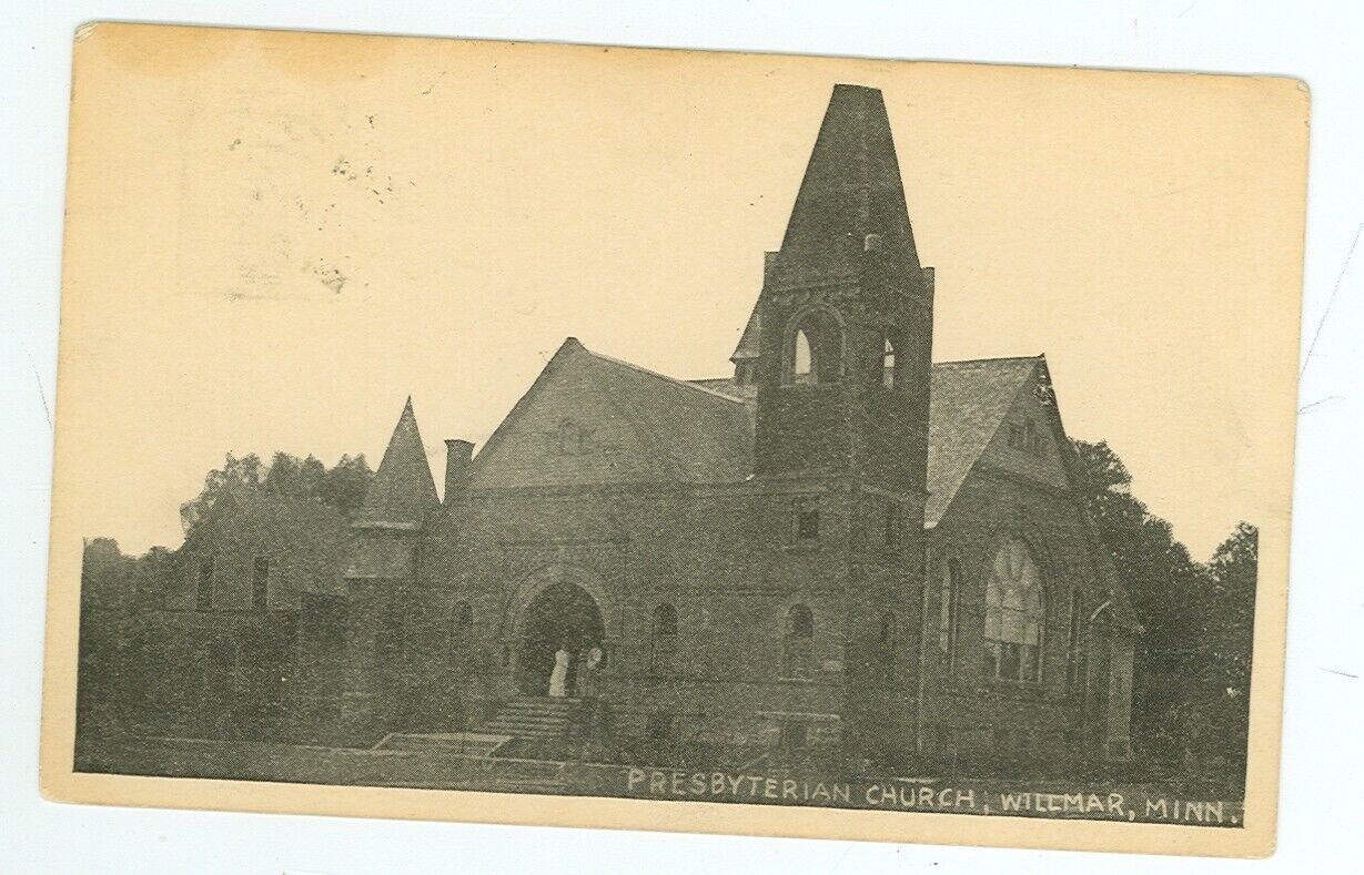 WILLMAR,MINNESOTA-PRESBYTERIAN CHURCH-B/W-PM1911-(MN-W)