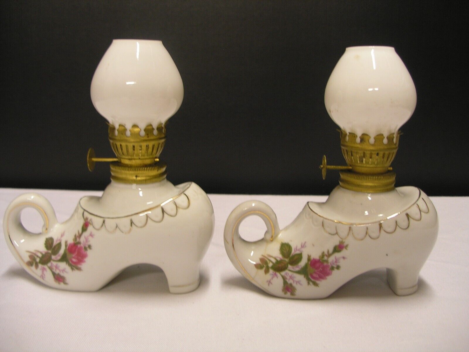 VINTAGE JAPAN SMALL OIL LAMPS