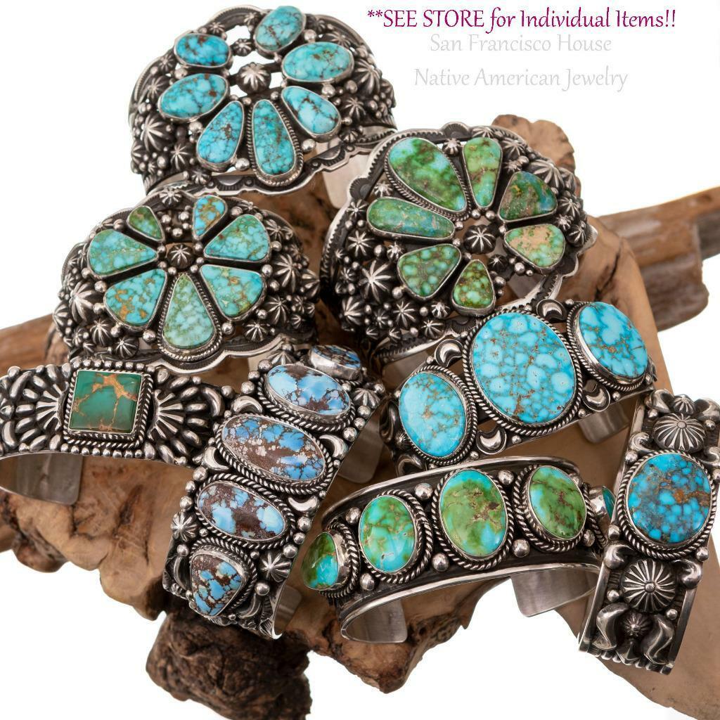  NATIVE AMERICAN JEWELRY LOT Sterling Silver Vintage Old Pawn Antique Turquoise