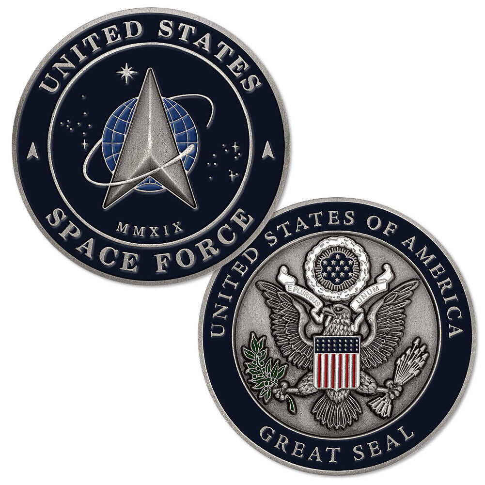 NEW U.S. Space Force 2019 Great Seal Challenge Coin.