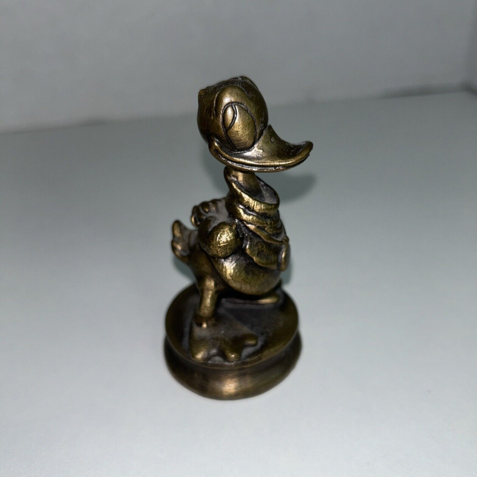 Extremely Rare Walt Disney Donald Duck Bronze Statue Hummelwerk 1983 3”